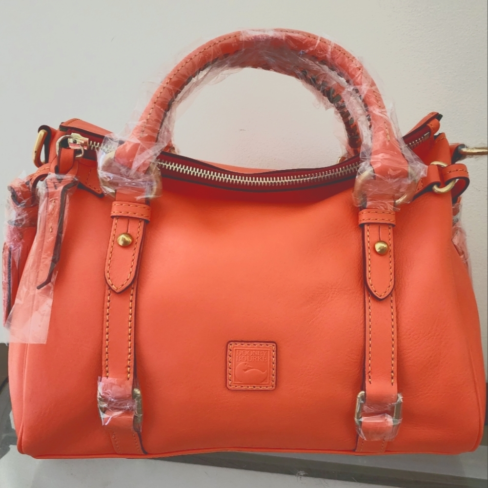 Dooney & Bourke Florentine Satchel in Salmon